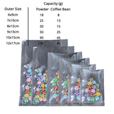 Aluminum Foil Vacuum Open Top Heat Seal Pouches Reusable Gossy Silver Flat Various Size Sachet
