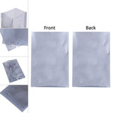 Glossy Front Clear Heat Sealable Flat Top Open Plastic Packaging Pouch for Candy Tea Coffee Beans Vacuum Sealing Mylar Bags