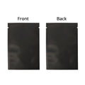 Matte Black Flat Open Top Heat Sealing Snacks Pack Pouches Various Sizes Vacuum Smell Proof Mylar Bags