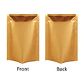 Matte Gold Various SIzes Flat Foil Mylar Packaging Bags Reusable Wate Proof Vacuum Food Snack Storage Sachet