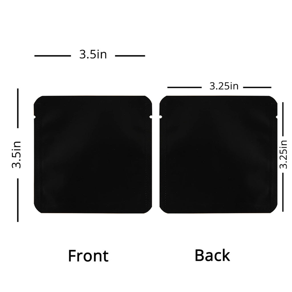 Custom Printed:9X9Cm 10x10cm Open Top Aluminum Foil Mylar Bag Heat Sealable Lotion Cream Shampoo Flat Vacuum Pouch