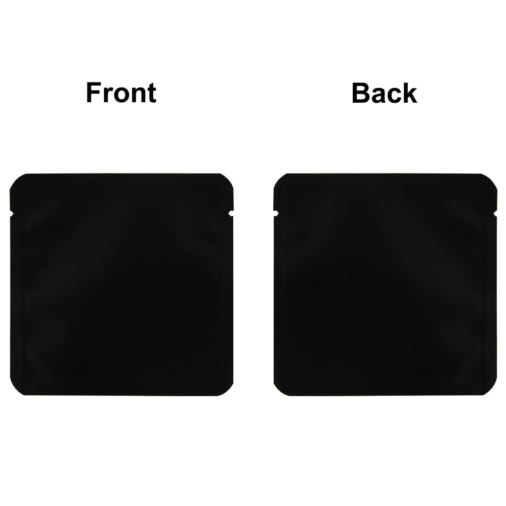 Custom Printed:9X9Cm 10x10cm Open Top Aluminum Foil Mylar Bag Heat Sealable Lotion Cream Shampoo Flat Vacuum Pouch