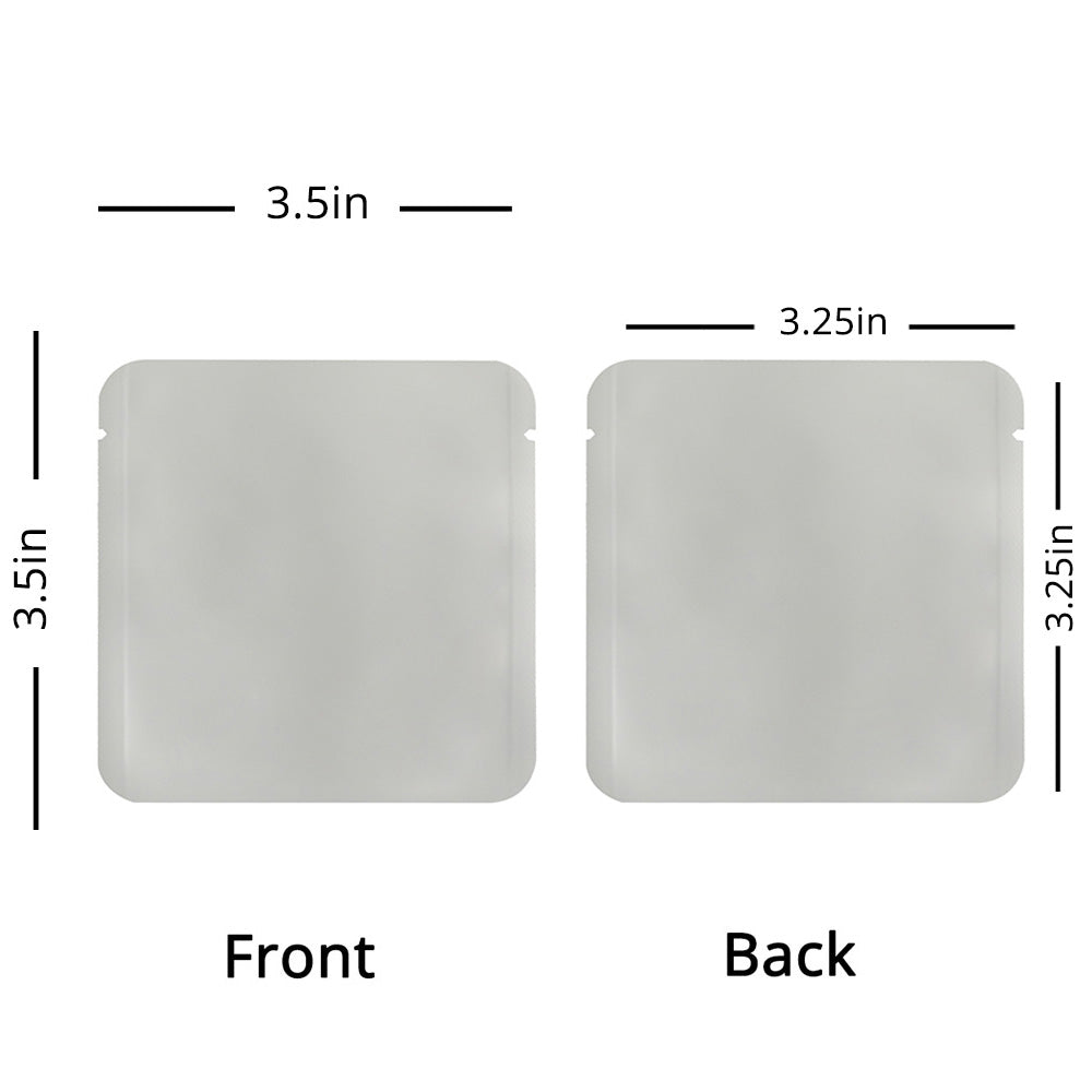 Custom Printed:9X9Cm 10x10cm Open Top Aluminum Foil Mylar Bag Heat Sealable Lotion Cream Shampoo Flat Vacuum Pouch