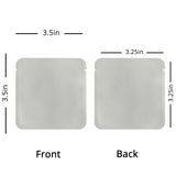 Custom Printed:9X9Cm 10x10cm Open Top Aluminum Foil Mylar Bag Heat Sealable Lotion Cream Shampoo Flat Vacuum Pouch