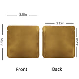 Custom Printed:9X9Cm 10x10cm Open Top Aluminum Foil Mylar Bag Heat Sealable Lotion Cream Shampoo Flat Vacuum Pouch