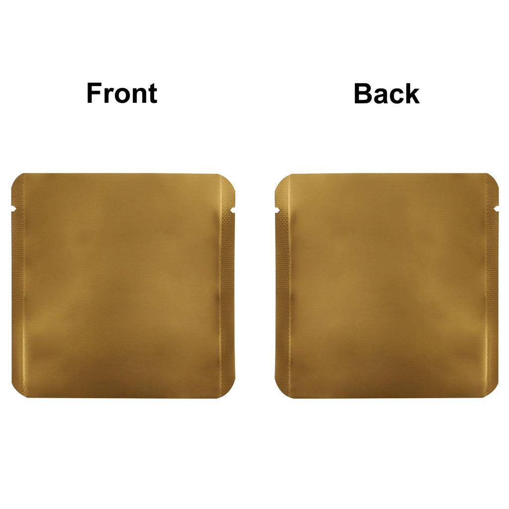 Custom Printed:9X9Cm 10x10cm Open Top Aluminum Foil Mylar Bag Heat Sealable Lotion Cream Shampoo Flat Vacuum Pouch