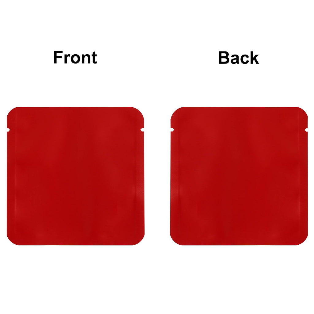 Custom Printed:9X9Cm 10x10cm Open Top Aluminum Foil Mylar Bag Heat Sealable Lotion Cream Shampoo Flat Vacuum Pouch