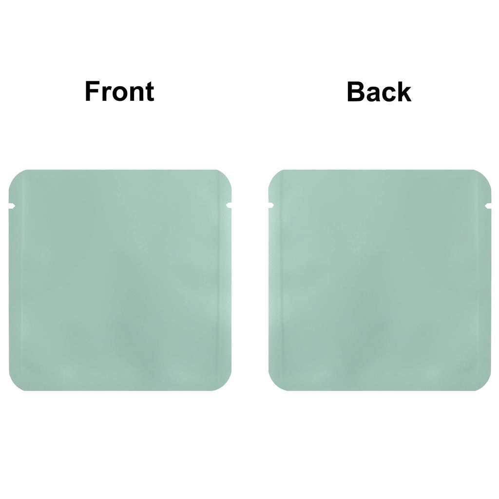 Custom Printed:9X9Cm 10x10cm Open Top Aluminum Foil Mylar Bag Heat Sealable Lotion Cream Shampoo Flat Vacuum Pouch