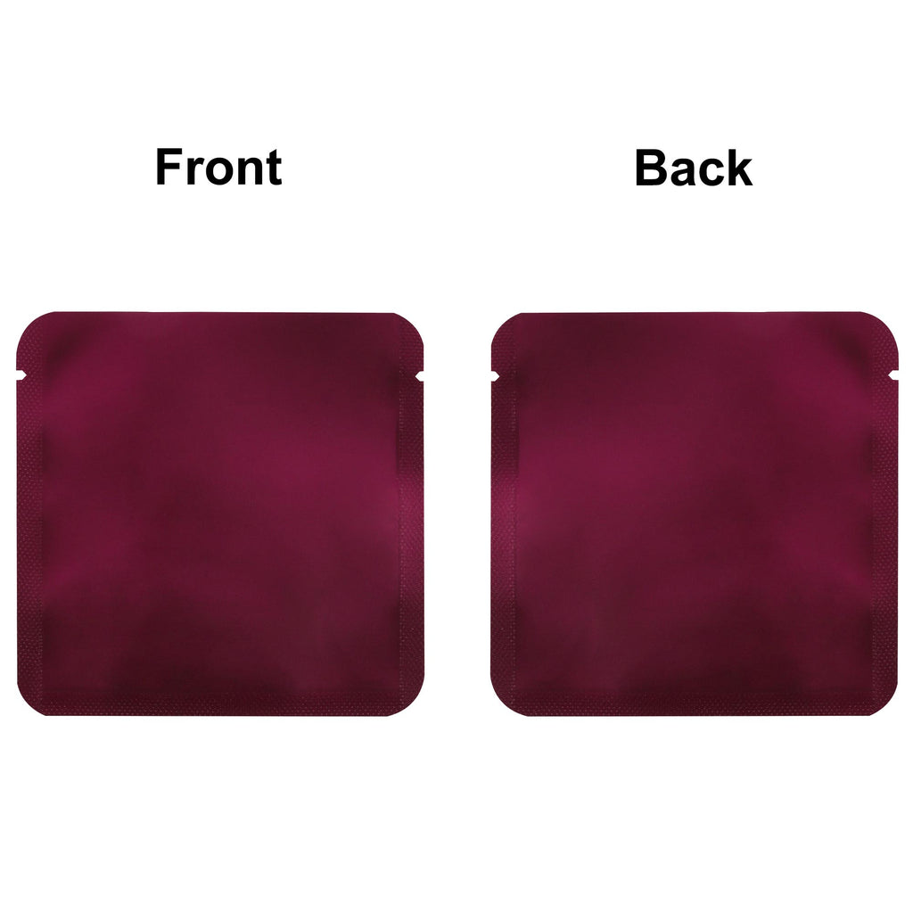 Custom Printed:9X9Cm 10x10cm Open Top Aluminum Foil Mylar Bag Heat Sealable Lotion Cream Shampoo Flat Vacuum Pouch