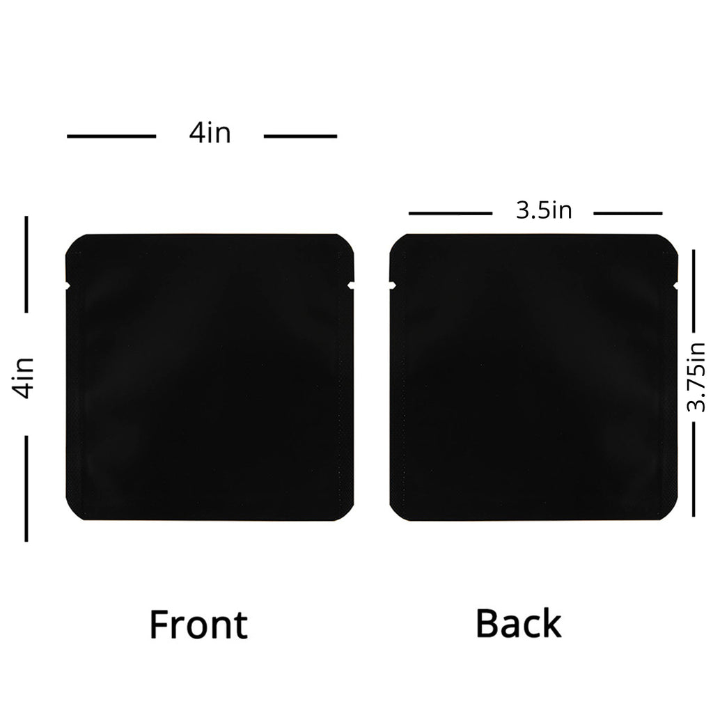 Custom Printed:9X9Cm 10x10cm Open Top Aluminum Foil Mylar Bag Heat Sealable Lotion Cream Shampoo Flat Vacuum Pouch