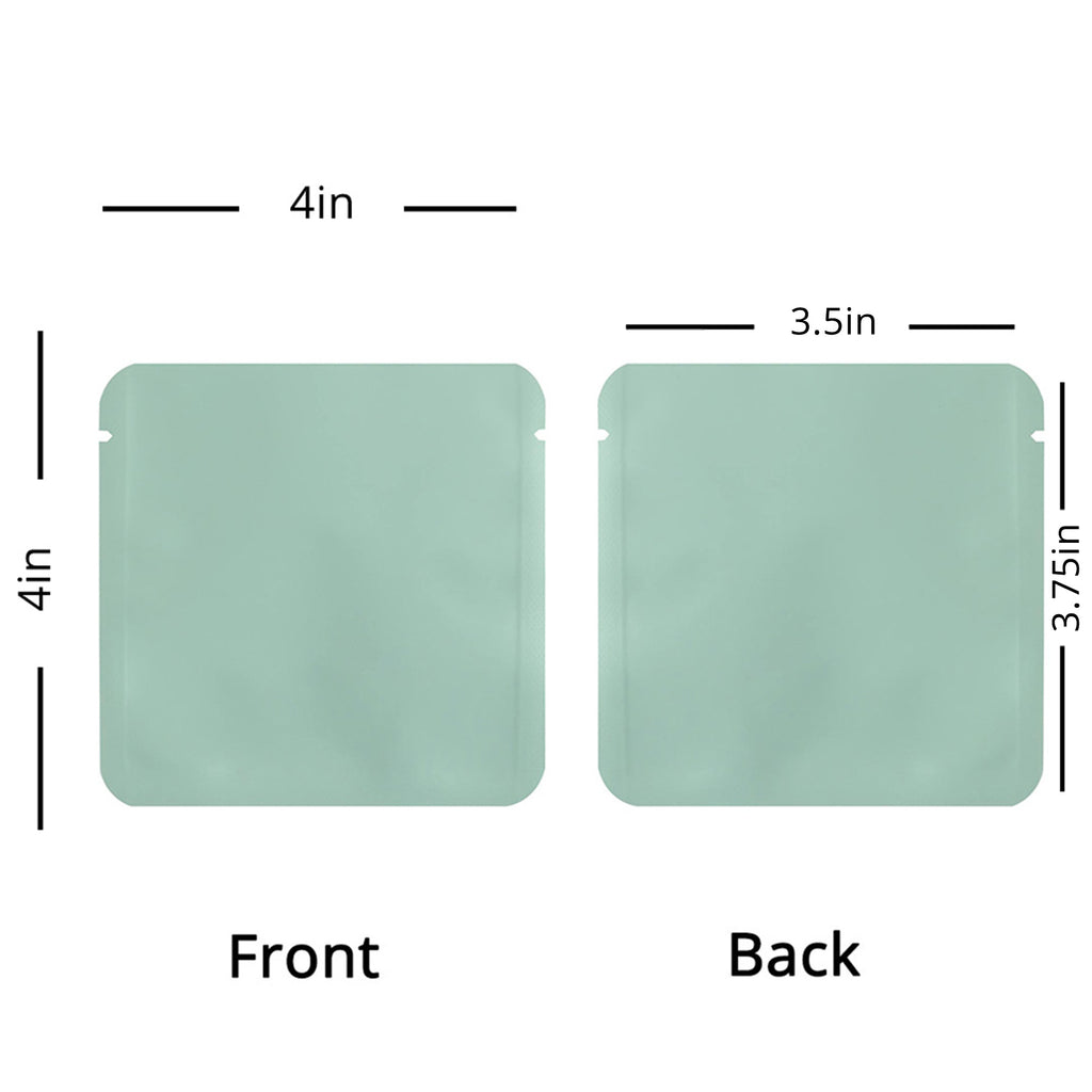 Custom Printed:9X9Cm 10x10cm Open Top Aluminum Foil Mylar Bag Heat Sealable Lotion Cream Shampoo Flat Vacuum Pouch