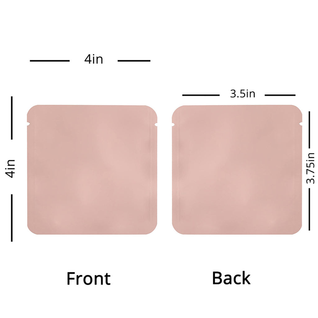 Custom Printed:9X9Cm 10x10cm Open Top Aluminum Foil Mylar Bag Heat Sealable Lotion Cream Shampoo Flat Vacuum Pouch