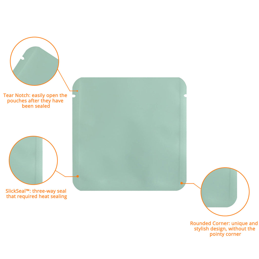 Custom Printed:9X9Cm 10x10cm Open Top Aluminum Foil Mylar Bag Heat Sealable Lotion Cream Shampoo Flat Vacuum Pouch