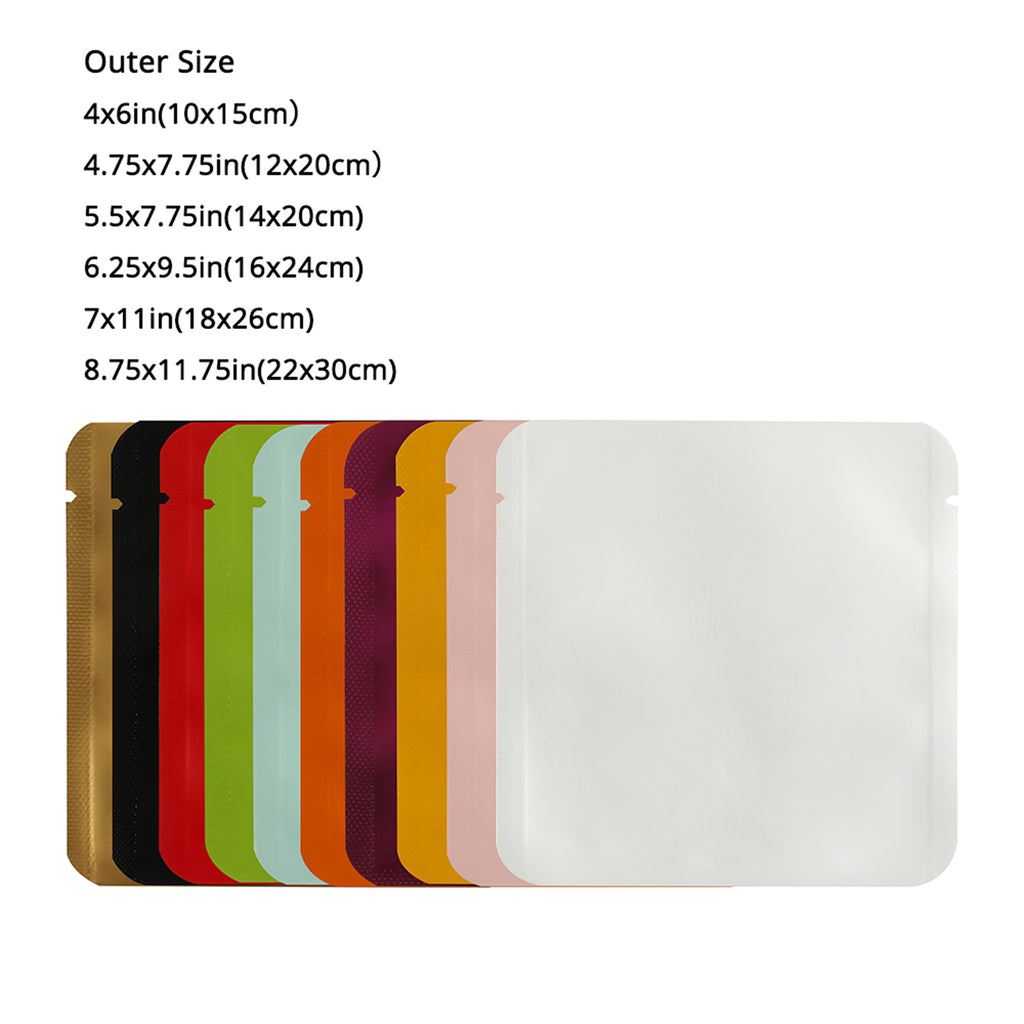 9X9Cm Open Top Aluminum Foil Mylar Bag Heat Sealable Lotion Cream Shampoo Flat Vacuum Pouch