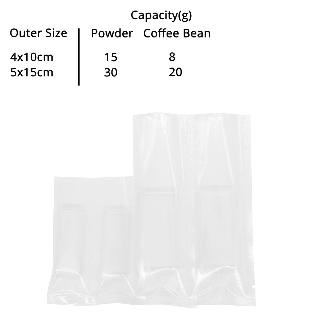 4x10cm 5x15cm Mini  Open Top Flat Sampling Aluminum Mylar Pouch Heat Seal Packaging Bag