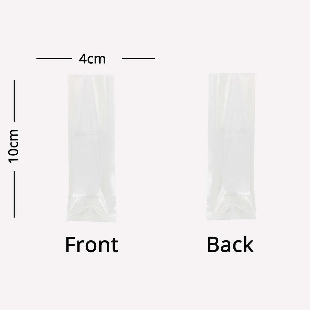 4x10cm 5x15cm Mini  Open Top Flat Sampling Aluminum Mylar Pouch Heat Seal Packaging Bag