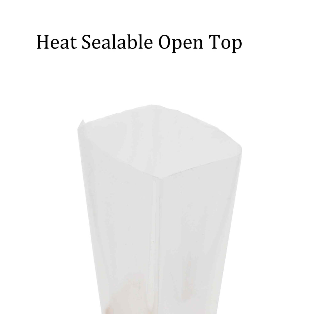4.5x15Cm 5x15Cm Clear Packaging Bag Individual Tea Nuts Protein Powder Heat Sealable Open Top Pouch