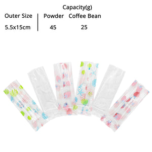 100pcs 5.5X15CM Printed Plastic Packaging Bags Heat Sealable Flat Open Top Cookies Candies Gummy Powder Pouch