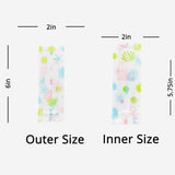 100pcs 5.5X15CM Printed Plastic Packaging Bags Heat Sealable Flat Open Top Cookies Candies Gummy Powder Pouch