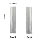 100Pcs/ Lot Pure Long Size Heat Seal Mylar Bags Foil Open Top Vacuum Packaing Bag Home Kitchen Coffee Spice Sugar Storage Pouch