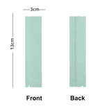 Cuatom Printed:Flat Matte White Silver Blue Long Coffee Powder Package Bags Aluminum Foil Heat Seal Mylar Pouches