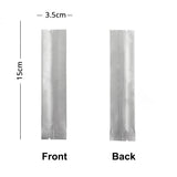 100Pcs/ Lot Pure Long Size Heat Seal Mylar Bags Foil Open Top Vacuum Packaing Bag Home Kitchen Coffee Spice Sugar Storage Pouch