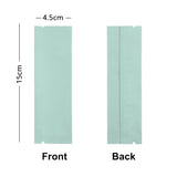 Cuatom Printed:Flat Matte White Silver Blue Long Coffee Powder Package Bags Aluminum Foil Heat Seal Mylar Pouches