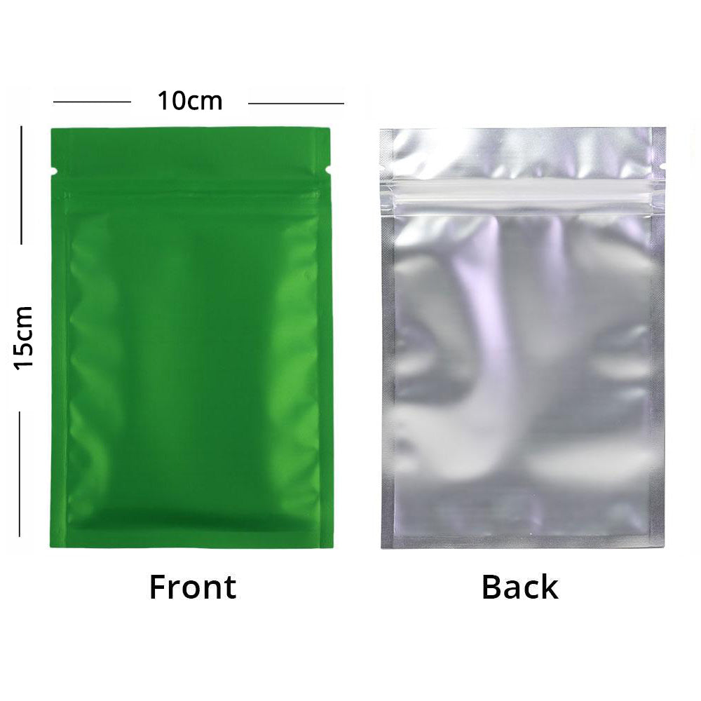 10x15cm Aluminum Foil Mylar Bags Frosted Clear Waterproof Zip Lock Pouch Heat Sealing Smell Prood Zipper Food Storage Bag