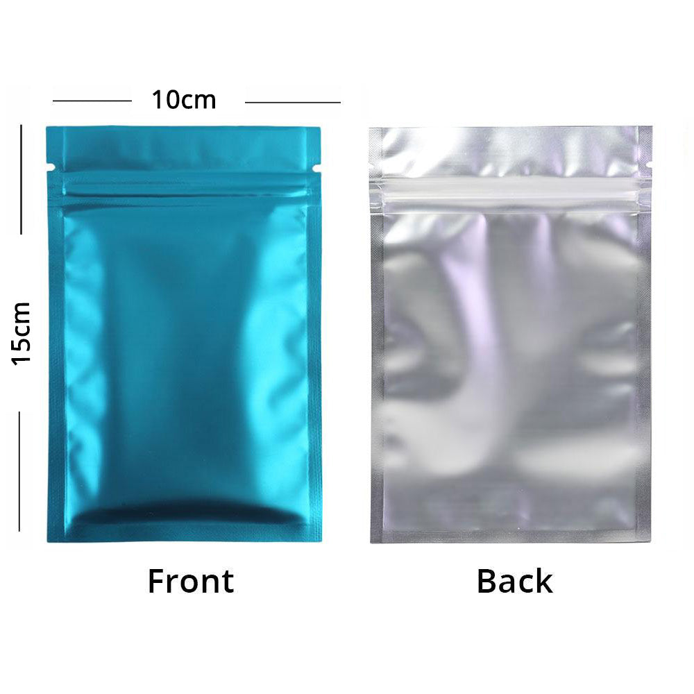 10x15cm Aluminum Foil Mylar Bags Frosted Clear Waterproof Zip Lock Pouch Heat Sealing Smell Prood Zipper Food Storage Bag