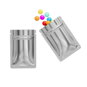 6x9cm Flat Bottom Round Corner Snack Sweets Packaging Aluminum Foil Heat Seal Zip Lock Mylar Storage Bags