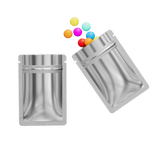 6x9cm Flat Bottom Round Corner Snack Sweets Packaging Aluminum Foil Heat Seal Zip Lock Mylar Storage Bags