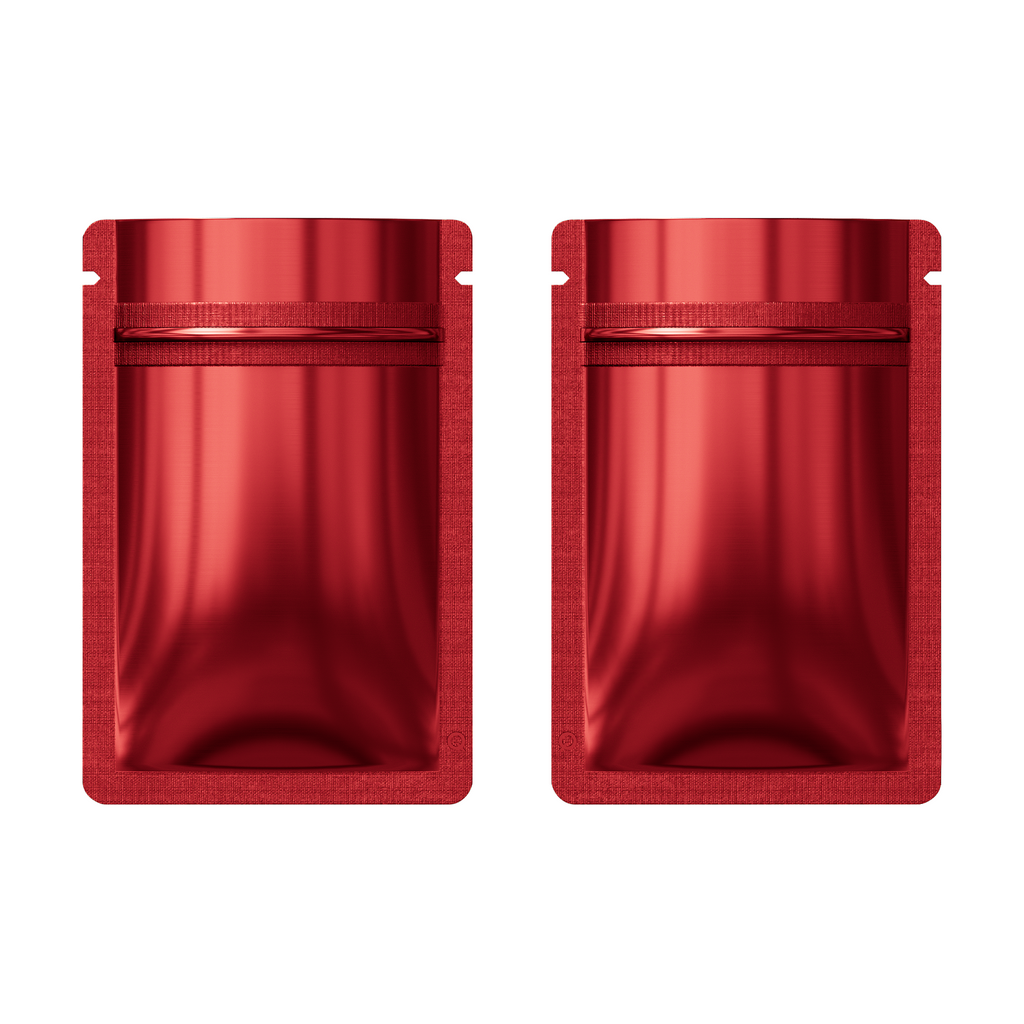 6x9cm Flat Bottom Round Corner Snack Sweets Packaging Aluminum Foil Heat Seal Zip Lock Mylar Storage Bags