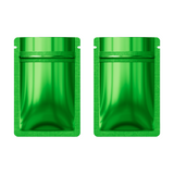 Flat Bottom Aluminum Foil Vacuum Ziplock Bag Smell Proof Glossy Heat Sealing Zip Lock Pouches Mylar Storage Bags