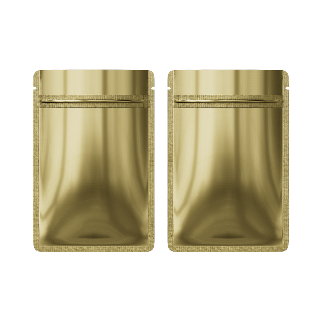 Custom Printed : Aluminum Foil Glossy Mylar Packaging Bags Reusable Rounded Corner Smell Proof Bag Heat Seal Zip Lock Pouches