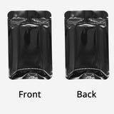 Custom Printed : Aluminum Foil Glossy Mylar Packaging Bags Reusable Rounded Corner Smell Proof Bag Heat Seal Zip Lock Pouches