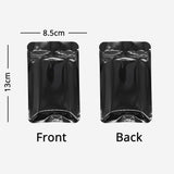 Flat Bottom Aluminum Foil Vacuum Ziplock Bag Smell Proof Glossy Heat Sealing Zip Lock Pouches Mylar Storage Bags