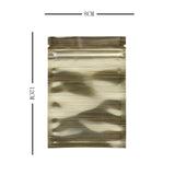 High Quality Glossy Gold Aluminum Foil Ziplock Pouches Smell Proof One Side Clear Flat Bottom Myalr Package Bags
