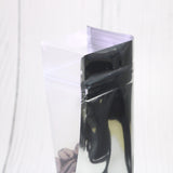 Various Size Glossy Silver Aluminum Foil Mylar Package Bags Smell Proof Sealing Flat Bottom Ziplock Pouches