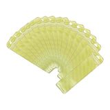 Various Size Long Shape Clear Window Gold Zip Lock Pouch Resealable ReusableProduct Packaging Ziplock Bag