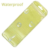 Various Size Long Shape Clear Window Gold Zip Lock Pouch Resealable ReusableProduct Packaging Ziplock Bag