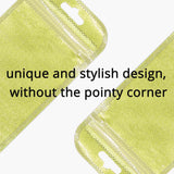 Various Size Long Shape Clear Window Gold Zip Lock Pouch Resealable ReusableProduct Packaging Ziplock Bag
