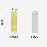 Various Size Long Shape Clear Window Gold Zip Lock Pouch Resealable ReusableProduct Packaging Ziplock Bag