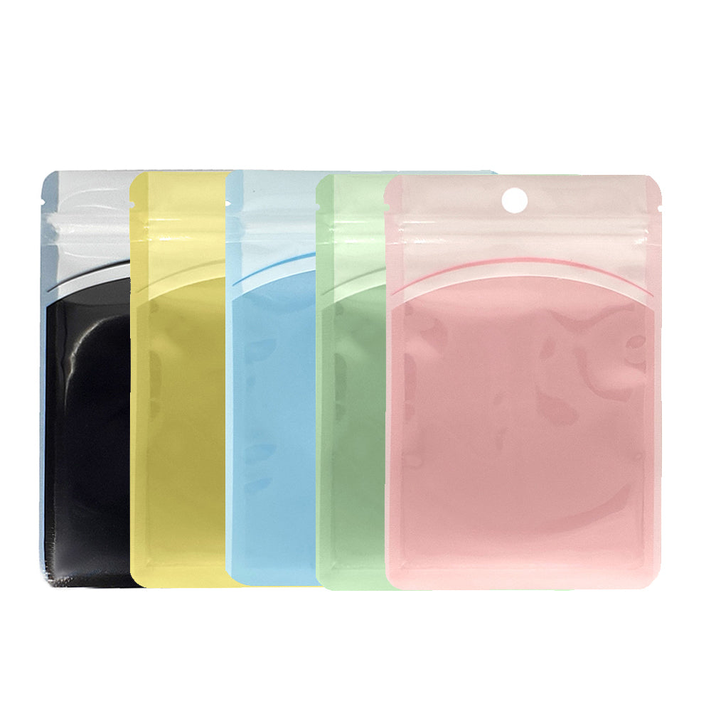 Multi-Size Eco PP Zip Lock Plastic Bag Front Clear Mylar Flat Tear Notch Pouch USB Cable Storage Bag With Hang Hole