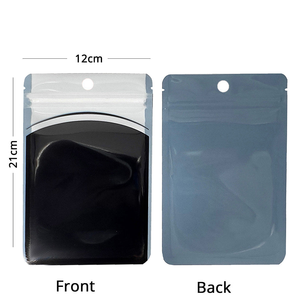 Multi-Size Eco PP Zip Lock Plastic Bag Front Clear Mylar Flat Tear Notch Pouch USB Cable Storage Bag With Hang Hole
