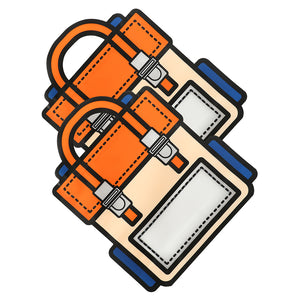 18X21cm 24x28cm Die Cut Plastic Boy Backpack Ziplock Pouch Smell Proof Stand Up Candies Gift Packaging Doypack Bag