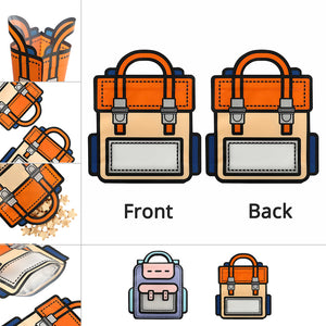 18X21cm 24x28cm Die Cut Plastic Boy Backpack Ziplock Pouch Smell Proof Stand Up Candies Gift Packaging Doypack Bag