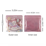13x13cm Square Stand Up Zipper Doypack Smell Proof Reclosable Food Packaging Cute Animal Colorful Printed Zip Lock Bags
