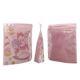 13x13cm Square Stand Up Zipper Doypack Smell Proof Reclosable Food Packaging Cute Animal Colorful Printed Zip Lock Bags
