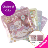 13x13cm Square Stand Up Zipper Doypack Smell Proof Reclosable Food Packaging Cute Animal Colorful Printed Zip Lock Bags