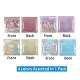 13x13cm Square Stand Up Zipper Doypack Smell Proof Reclosable Food Packaging Cute Animal Colorful Printed Zip Lock Bags
